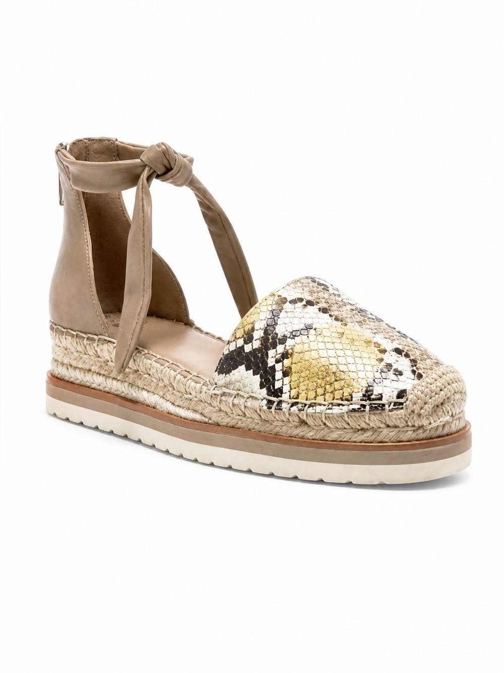 Vince Camuto Binadee Snake Print Espadrille Platform Wedge Size 8 NWT